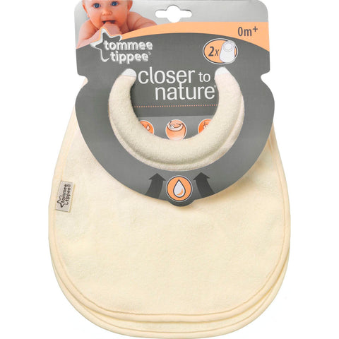 Tommee Tippee Closer To Nature Milk Feeding Bibs (2 Bibs)