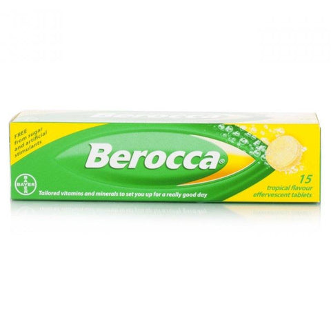 Berocca Tropic Flavour Effervescent Tablets (15 Tablets)