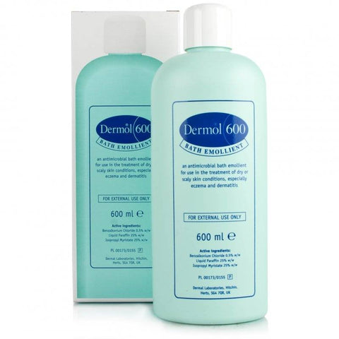 Dermol 600 Bath Emollient (600ml Bottle)