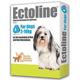 Ectoline Spot On for SMALL DOGS 2-10kg (4 Pipettes)