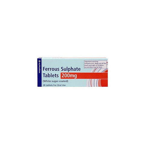 Ferrous Sulphate Tablets 200mg FREE DELIVERY (28 Tablets)