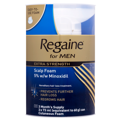 Regaine For Men Extra Strength Scalp Foam (3 x 73ml)