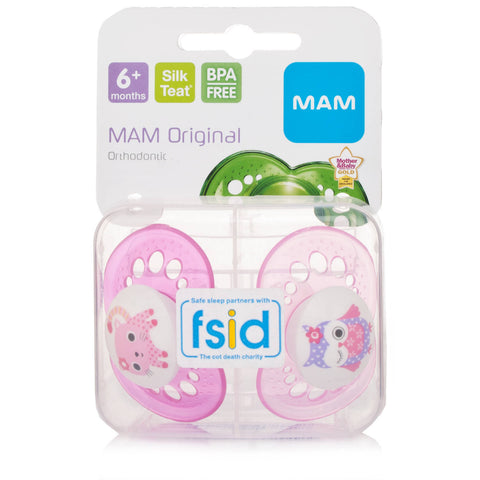 Mam Original 6+ Month Soother Pink