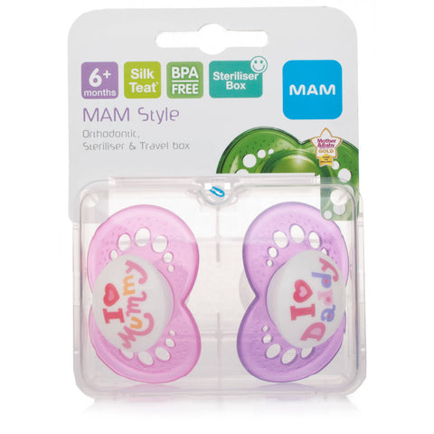 Mam 6+ Month Soother Pink