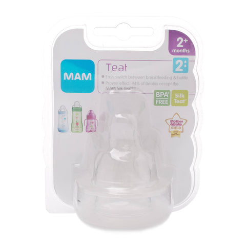 Mam Teat 2 Medium Flow (2 Pack)