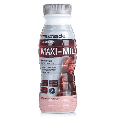 Maxi Milk Protein Nutrition Shake Strawberry (330ml)
