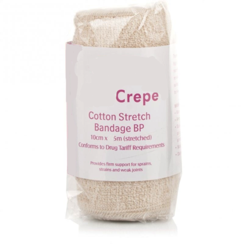 Cotton Crepe Bandage  (10cm x 4.5m)