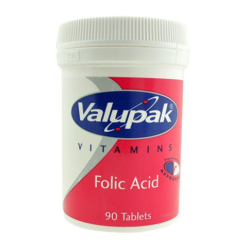 Valupak Folic Acid 400mcg (90 Tablets)