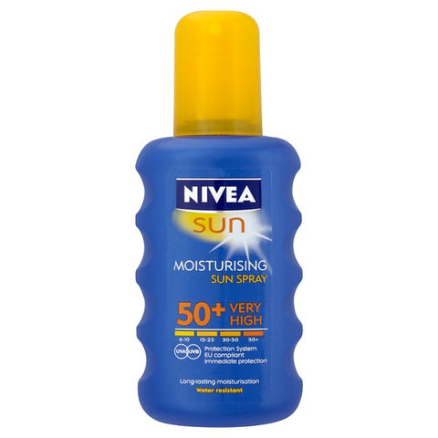 Nivea Sun Very High SPF50+ Moisturising Sun Spray (200ml)