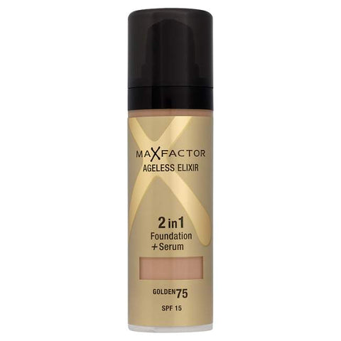 Max Factor Ageless Elixir 2 in 1 Foundation and Serum – Golden