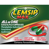 Lemsip Max All In One Cold & Flu Capsules (16 capsules)