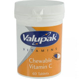 Valupak Chewable Vitamin C Tablets 80mg (60 Tablets)
