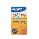 Benadryl Allergy Children’s 6+ 1mg/ml Oral Solution (70ml Bottle)