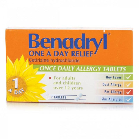 Benadryl One A Day Relief Tablets (7 Tablets)
