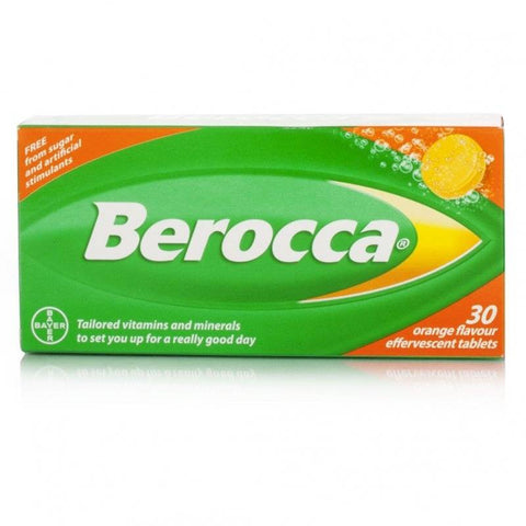 Berocca Orange Flavour Effervescent Tablets (30 Tablets)