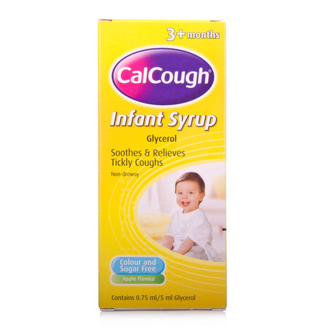 Calcough Infant Syrup Apple Flavour (125ml Bottle)