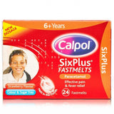 Calpol Sixplus Fastmelts Strawberry Flavour (24 FastMelts)