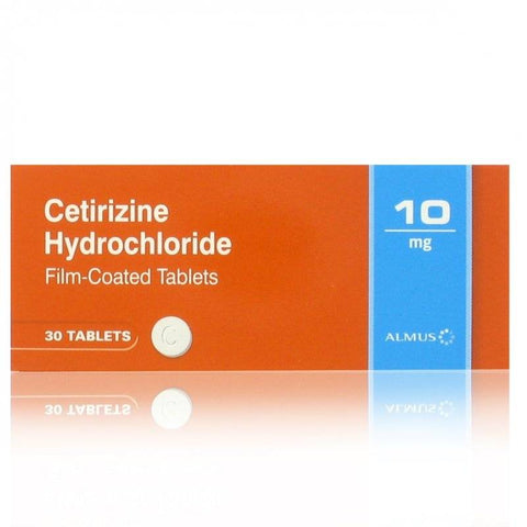 Cetirizine 10mg Allergy/Hayfever Relief Tablets (30 Tablets)
