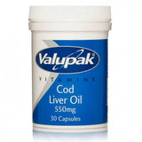 Valupak Cod Liver Oil 550mg (30 Capsules)