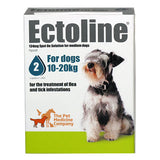Ectoline Spot On for MEDIUM DOGS 10-20kg (2 Pipettes)