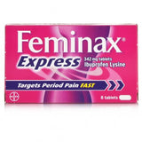 Feminax Express 342mg Ibuprofen Lysine (8 Tablets)
