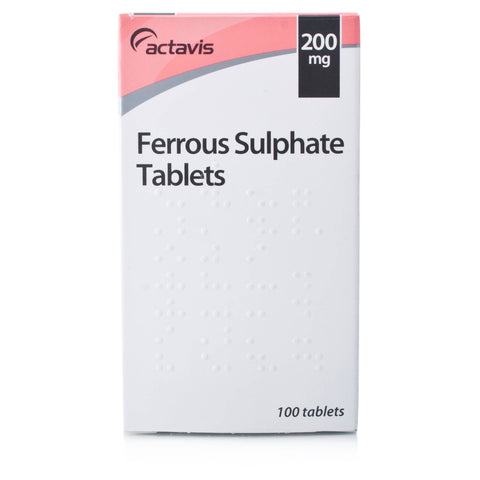 Ferrous Sulphate Tablets 200mg (100 Tablets)