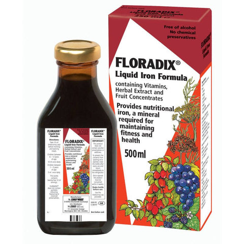 Floradix Liquid Iron Formula (500ml Bottle)