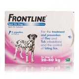 FRONTLINE Spot On for LARGE DOGS: 20-40Kg (3 Pipettes)