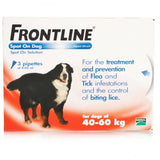 FRONTLINE Spot On for XL DOGS: 40-60Kg (3 Pipettes)