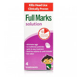 Full Marks Head Lice Solution (4 Treatments: 200ml Bottle + Comb)