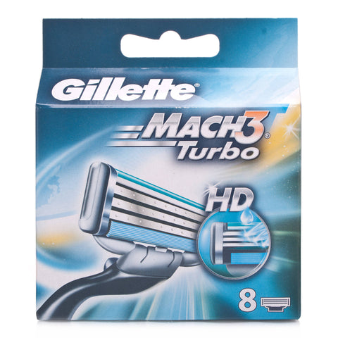 Gillette Mach3 Turbo Blades (8 Blades)