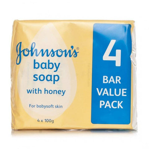 Johnson's Baby Soap With Honey (4 X 100g)