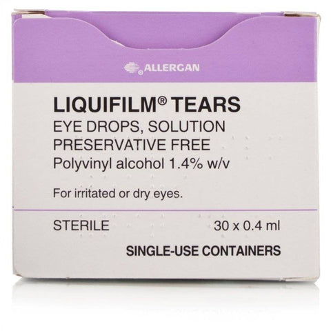 Liquifilm Tears Eye Drops Preservative Free Single Dose Units (30 x 0.4ml)
