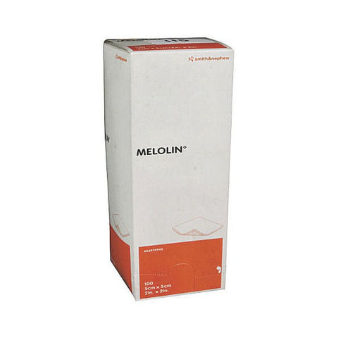 Melolin Low Adherent Absorbent Sterile Dressings 5cm x 5cm (100 Dressings)