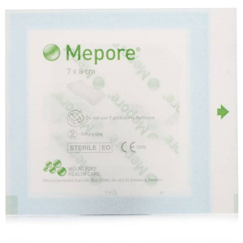 Mepore Self-Adhesive Absorbent Dressing 7cm x 8cm (1 Dressing)