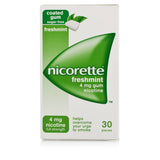 Nicorette Gum 4mg Freshmint (30 Pieces)