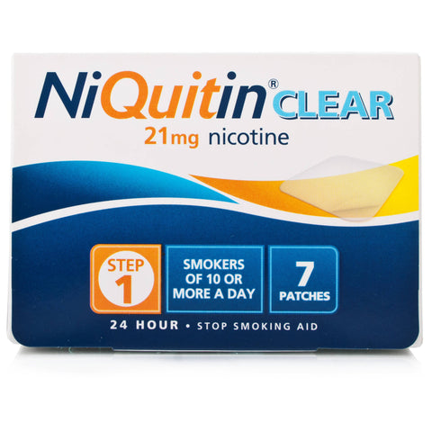 NiQuitin CQ Clear Patch 21mg - Step 1 (7 Patches)