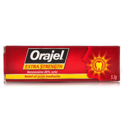Orajel Extra Strength Dental Gel (5.3g Tube)