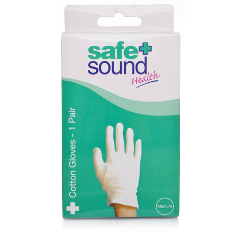 Safe & Sound Cotton Gloves Medium (1 Pair)