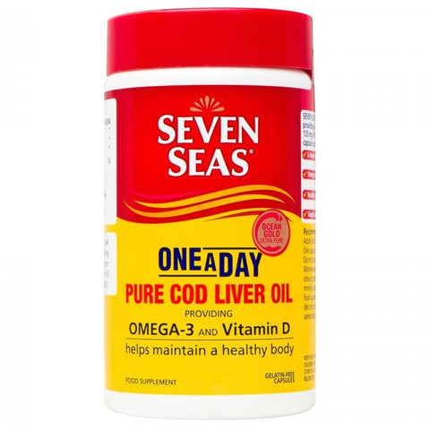 Seven Seas One A Day Pure Cod Liver Oil Capsules (60 Capsules)
