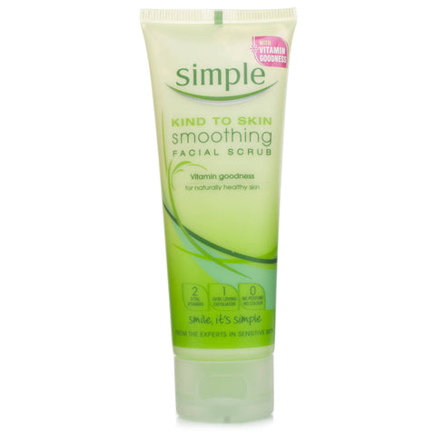 Simple Kind To Skin Smoothing Facial Scrub (75ml Tube)