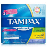 Tampax Multipack (12 Super, 12 Regular & 4 Lites)