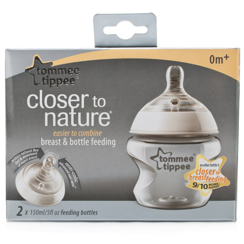 Tommee Tippee Closer To Nature Easivent Bottles (150ml Twin Pack)