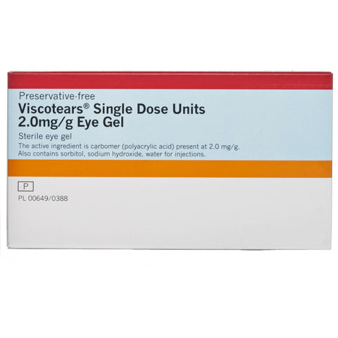 Viscotears Single Dose Units Eye Gel (0.6ml x 30 Units)