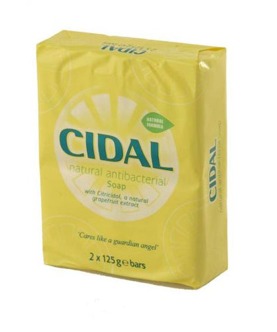 Cidal Natural Antibacterial Soap (2 x 125g)