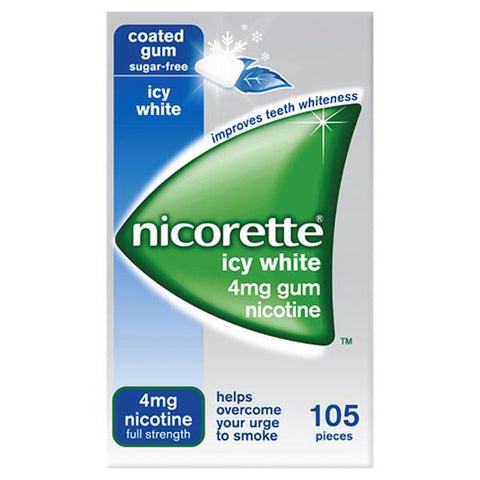 Nicorette Gum 4mg Icy White (105 Pieces)
