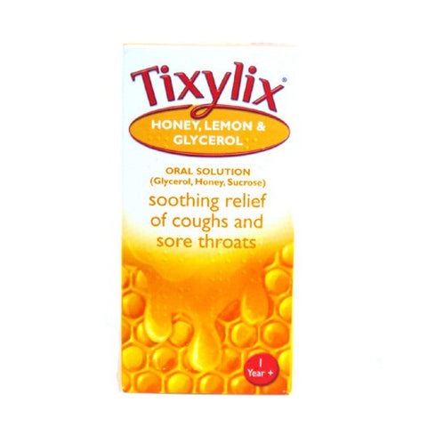 Tixylix Honey Lemon & Glycerol (100ml Bottle)