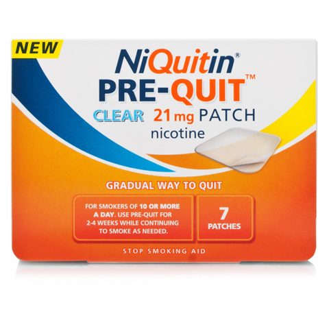 NiQuitin CQ Pre-Quit Clear Patch 21mg (7 Patches)