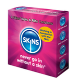 Skins Dots & Ribs condoms (4 Pack)