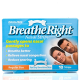 Breathe Right Nasal Strips CLEAR -  Sm/Md Size (10 Clear Small/Medium size Strips)